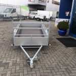 Loady enkelas Alu 257x132cm bakwagens enkelas Aanhangwagens Zuid Holland voorkant